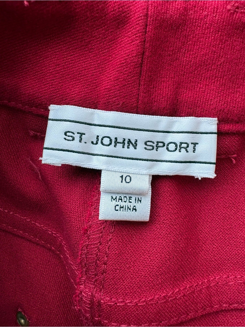 St. John Wide-Leg Pants in Deep Raspberry - Picture 5 of 6
